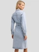 Плаття-сорочка джинсове міді осіннє жіноче Big Star Laylana 162 S Блакитне (5900714830878) - зображення 2