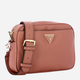 Torebka crossbody damska mała Guess Meridian HWBG8778140-RWO Różowa (800070307588) - obraz 3