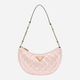 Сумка хобо жіноча маленька Guess Giully HWQI8748120-LTR Рожева (800070316653) - зображення 1