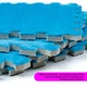 Плюшевый модульный пол пазл Sticker Wall 30х30х1 см Голубой (2090) - изображение 5