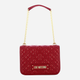 Torebka crossbody damska Love Moschino Borsa Quilted JC4000PP1LLA0552 Czerwona (800070326561) - obraz 1