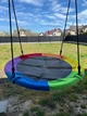 Cадова качалка Гніздо аист Якісна Велика 100 см Fun Веселка до 100 кг - зображення 4