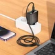 Сетевое зарядное устройство адаптер Hoco CS27A Supply |1USB/3Type-C, 67W/3A, поддержка быстрой зарядки PD/QC, многоуровневая защита, универсальная совместимость| + Кабель Type-C to Type-C в комплекте |1 м, 100 Вт| Черный - изображение 3