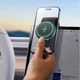 Автомобильный держатель для телефона Baseus C02 Pro Series Magnetic Wireless Charging Car с беспроводной зарядкой 15W для крепления на панель/торпедо (C40156000111-00) Black - изображение 3