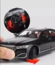 Масштабна модель автомобіля BMW 760 Li 1:24. Звук+світло ефекти. Металева машинка. - зображення 7