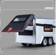 Масштабна модель автомобіля Tesla Cybertruck Pickup із трейлером та квадроциклом. Металева машинка. - зображення 6