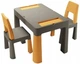 Комплект детской мебели (стол, 2 стула) Tega Baby Teggi Multifun Graphite-Mustard (TI-011-172) - изображение 1