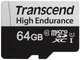 Карта пам'яті Transcend microSD 64GB C10 UHS-I U1 High Endurance (85TB) - изображение 3