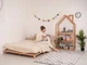 Кровать-платформа BUSY WOOD с ножками и ламелями 160x90 см Натуральное дерево - изображение 3