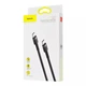 Кабель Baseus Cafule PD2.0 60W flash charging USB Type-C-Type-C (20V 3A) 1M Grey+Black (CATKLF-GG1) - зображення 2