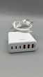 Зарядний пристрій XO 75 W Gan 3 USB+3 TYPE-З Desktop Fast Charger 1.5 м L. 0013388 - зображення 4