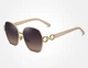 Женские поляризационные солнцезащитные очки KINGSEVEN N7898 Beige Gray - изображение 3