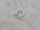 Серебряная серьга кольцо для пирсинга хеликса со штангой. 40081ШТ - изображение 3