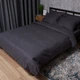 Комплект постельного белья Moon&Star Семейный 160х220х2 наволочки 2х70х70 Satin Stripe Dark Serenity (MS-820008607) - изображение 1