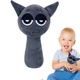 Детская мягкая игрушка котик Грей с петелькой Gray Incredibox Sprunki персонаж из игры Спрунки для детей, 20х10 см, серый (99320896) - изображение 5