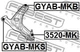 Сайлентблок важеля передній лівий/правий Febest (GYAB-MKB) - зображення 2