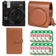 Подарунковий набір Камера для миттєвого друку Камера миттєвого друку Fujifilm Instax Mini 99 Black/ Коричневий чохол / Картриджі на 100 фото / Коричневий фотоальбом на 108 фото - зображення 1