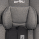 Безопасное детское автокресло-ребордер Lynx вращение на 360° Isofix 0-36 кг Black Graphite Lorelli Графитовый - изображение 5