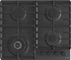 Варильна поверхня Gorenje газова, 60см, чавун, чорний GW642SYB - зображення 1