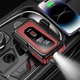 Пускозарядний пристрій Портативний Hoco QS3 3в1 PowerBank 10000 mAh для акумуляторів Бустер для авто з ліхтарем Чорний - изображение 7