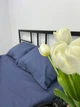 Комплект постельного белья двуспальный 175х210 Бязь Gold Luxe наволочки 50х70 джинс - изображение 2
