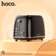 Тостер электрический горизонтальный HOCO HJD11A Kitchen retro toaster |850W, 220W, 38-мм слоты, 6 уровней работы, автоматический, для хлеба, на 2 тоста| Черный - изображение 7