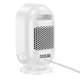 Обогреватель Hoco HX25 compact desktop heater |600W, керамический нагреватель, 3 уровня мощности, обдув без нагрева, огнеупорный, автоматическое отключение при перегреве| Белый - изображение 6