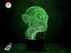 3D нічник "Голлум" (ЗБІЛЬШЕНИЙ ЗОБРАЖЕННЯ) + пульт ДК + мережевий адаптер + батарейки (3ААА) 3DTOYSLAMP - зображення 1
