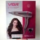 Фен для волос VGR V-402 с 2 насадками (Черно-розовый) 5012777 - изображение 3