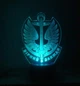 3d-светильник Морская пехота Украины "Вірний завжди", 3д-ночник, несколько подсветок (батарейка+220В) - изображение 1