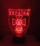 3d-светильник ДСНС Державна служба з надзвичайних ситуацій, 3д-ночник, несколько подсветок (батарейка+220В) - изображение 9