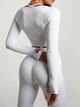 Жіночий костюм для фітнесу Whatiwear з утяжкою та ефектом Push Up (Пуш Ап) білий L (1398-white-L) - зображення 2