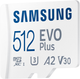 Карта памяти Samsung Evo Plus microSDXC 512GB UHS-I U3 V30 A2 + SD адаптер (MB-MC512SA/EU) - изображение 2