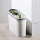 Ведро для мусора MVM BIN-08 10л Белое (BIN-08 10L WHITE) - изображение 5