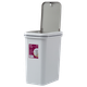 Ведро для мусора MVM с крышкой BIN-04 15 л Серое (BIN-04 15L GRAY) - изображение 2