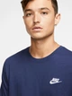 Футболка бавовняна довга чоловіча Nike M Nsw Club Tee AR4997-410 XL Темно-синя (193150904738) - зображення 4