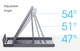 Держатель для телефона/планшета Vention 3-Angle Aluminium Alloy Gray (KCXH0) - изображение 5
