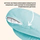 Подушка для кормления Диванчик Sei Design 60х70х16 см хлопок антиаллергенное волокно полоска мята (8-35409*004) - изображение 4