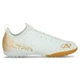Сороконіжки взуття футбольне Pro Action PRO0402-10B WHITE/GOLD розмір 39 (верх-PU, підошва-RB, білий-золотий) - изображение 1