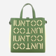 Torba shopper damska IUNTOO 140003-SALVIA-BEIGE Zielona (800070262515) - obraz 1