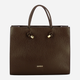 Torba shopper damska skórzana IUNTOO 168107-4105 Brązowa (800070329009) - obraz 1