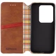 Кожаный чехол книжка GETMAN Cubic (PU) для Xiaomi Redmi Note 13 5G Brown - изображение 3