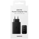 Мережевий зарядний пристрій Samsung 1USB/2USB-C PD/QC 65W Чорний - зображення 2