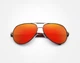 Мужские поляризационные солнцезащитные очки KINGSEVEN K725 Silver Red - изображение 2