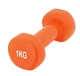 Гантель виниловая PowerPlay 4125 Achilles 1 кг Оранжевая 1 шт (PP_4125_1kg) - изображение 1
