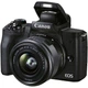 Бездзеркальний фотоапарат Canon EOS M50 Mark II Kit (15-45mm + 55-200mm) IS STM (Black) - зображення 1