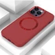 TPU чохол Bonbon Metal Style with MagSafe для Apple iPhone 16 Pro (6.3") Червоний / Red - изображение 2