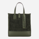 Torba shopper damska IUNTOO 115003-GRIGIO+TEDDY-GRIGIO Szara (800070310029) - obraz 1