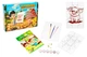 Деревянный пазл-раскраска PuzzleOK Поросенок, размер А5, 9 деталей - изображение 1