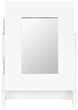Szkatułka na biżuterię z lusterkiem ModernHome by Multistore biała (FH-JC0120) - obraz 2